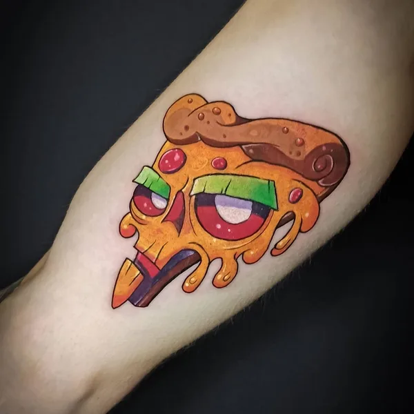 New School tattoo by BLÄK VETAL in Воронеж