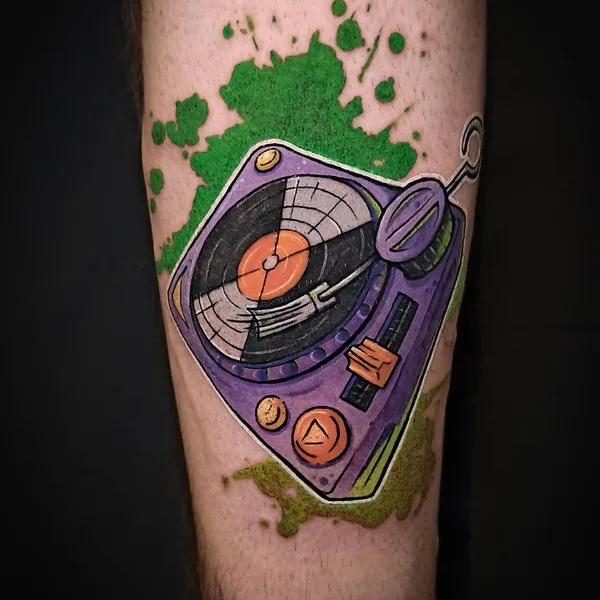 New School tattoo by BLÄK VETAL in Воронеж