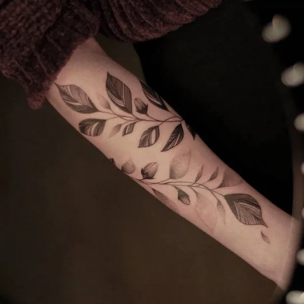 Fine Line tattoo by Виталина in Воронеж
