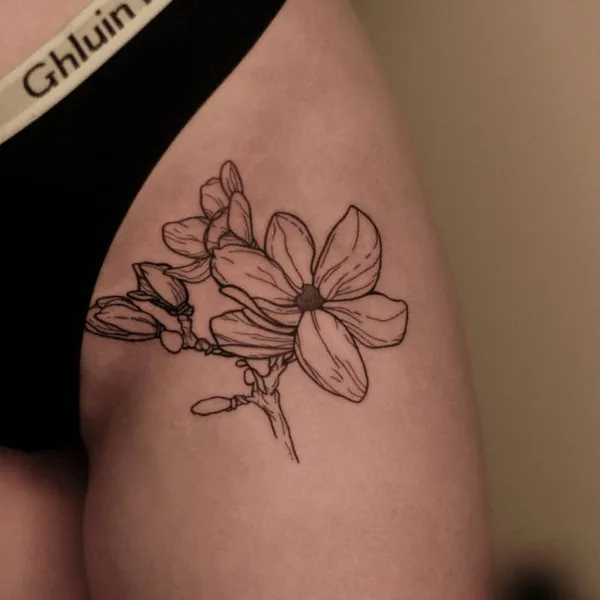 Fine Line tattoo by Виталина in Воронеж