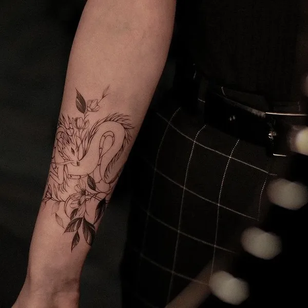 Fine Line tattoo by Виталина in Воронеж