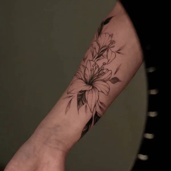 Fine Line tattoo by Виталина in Воронеж