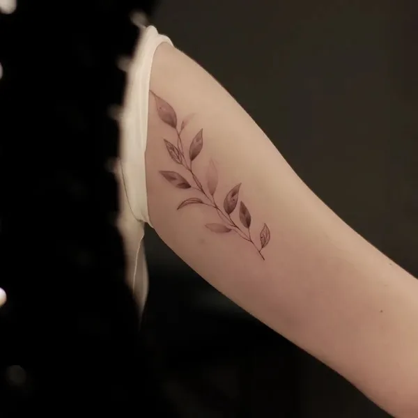 Fine Line tattoo by Виталина in Воронеж