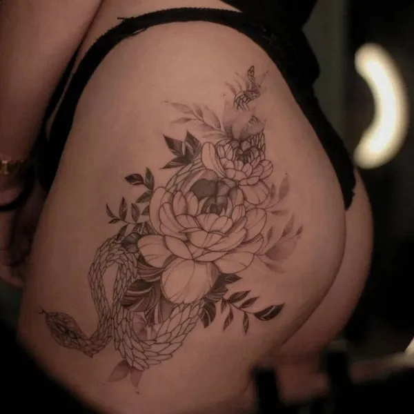 Fine Line tattoo by Виталина in Воронеж