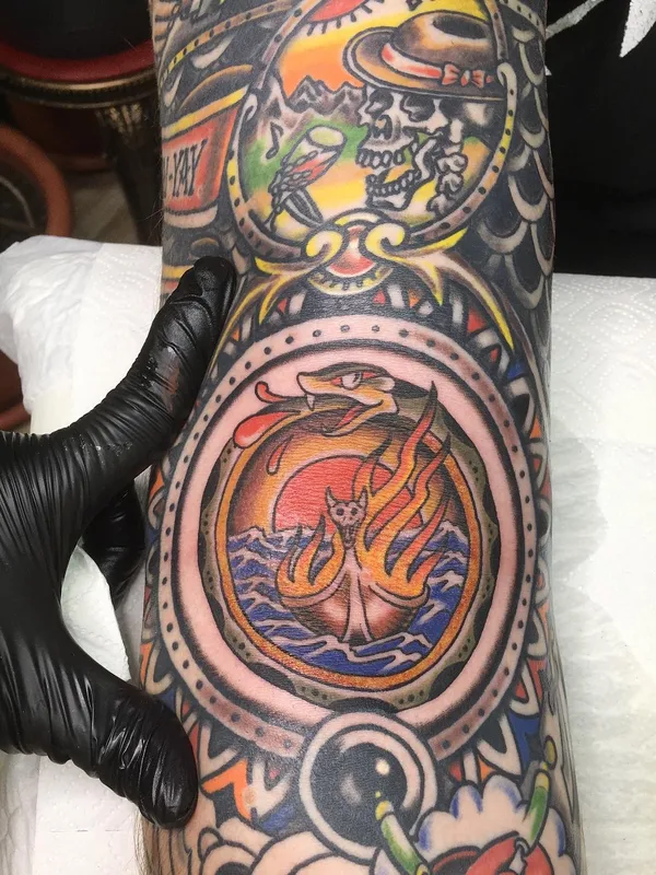 color traditional татуировка на forearm #48303 | Тату мастер Цуриков Иван