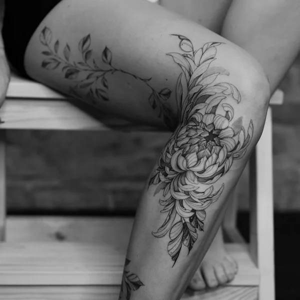 Ботаника tattoo by Настя Sidor in Воронеж