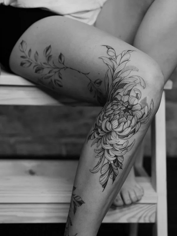 Ботаника tattoo by Настя Sidor in Воронеж
