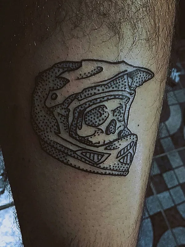 black blackwork Tatuagem em calf #48361 | Tatuador Dober Akharu