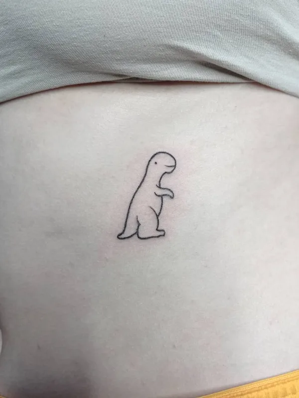 female black linework Tatuagem em side #48358 | Tatuador Dober Akharu