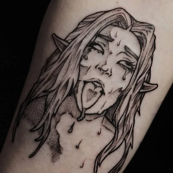 Graphic tattoo by Dober Akharu in Воронеж