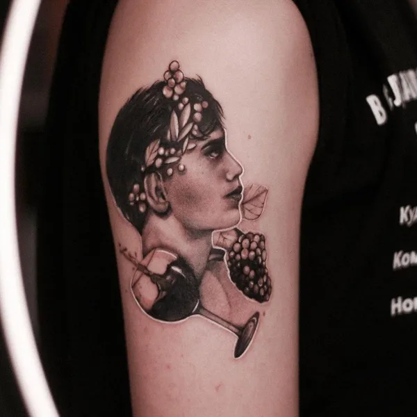 Portrait tattoo by Дмитрий Симоненко in Воронеж