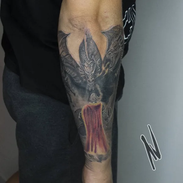 New School tattoo by Voronin Pavel in Воронеж