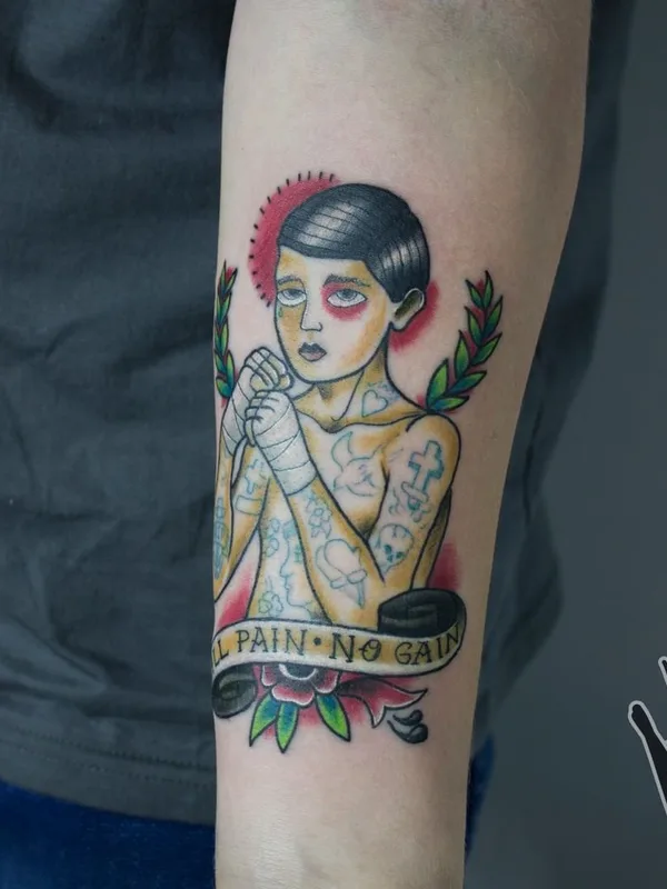 color neo traditional Tatuaggio su forearm #48420 | Tatuatore Voronin Pavel