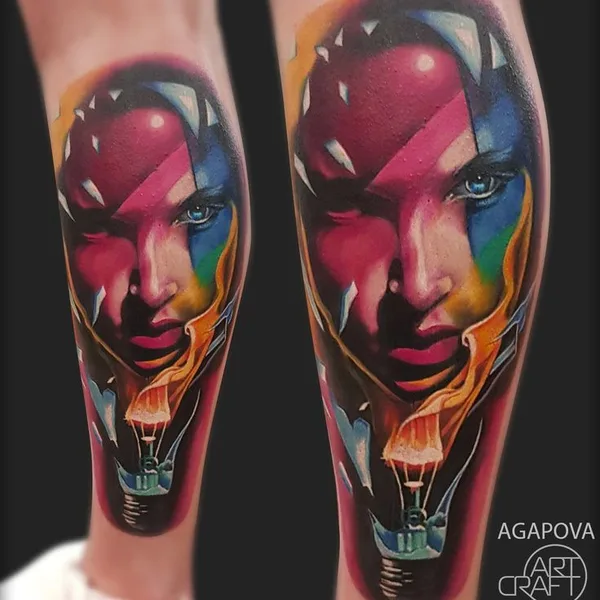 avant-garde tattoo by Анастасия Агапова in Екатеринбург