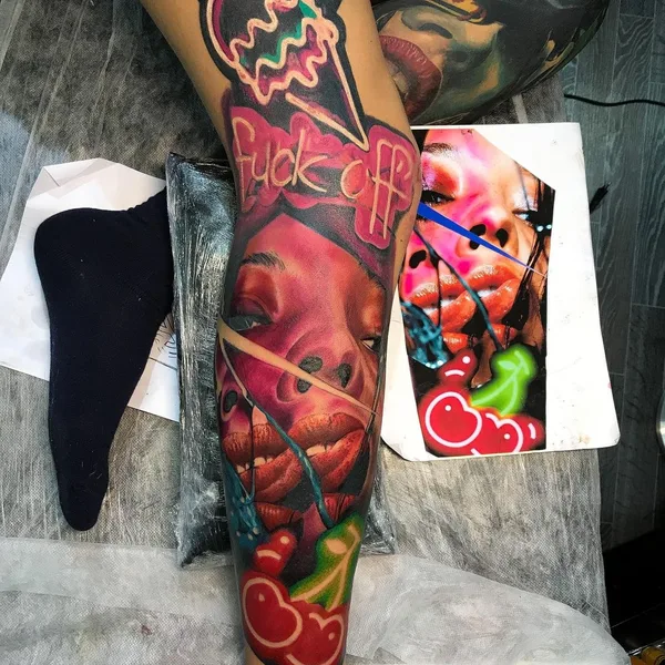 avant-garde tattoo by Анастасия Агапова in Екатеринбург