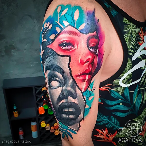 avant-garde tattoo by Анастасия Агапова in Екатеринбург