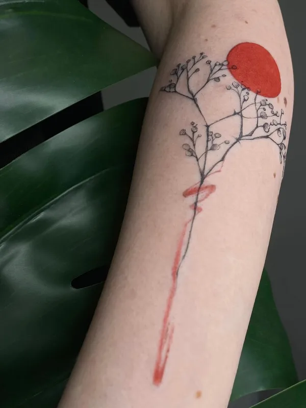color linework татуировка на forearm #48483 | Тату мастер Татьяна Icytattoo