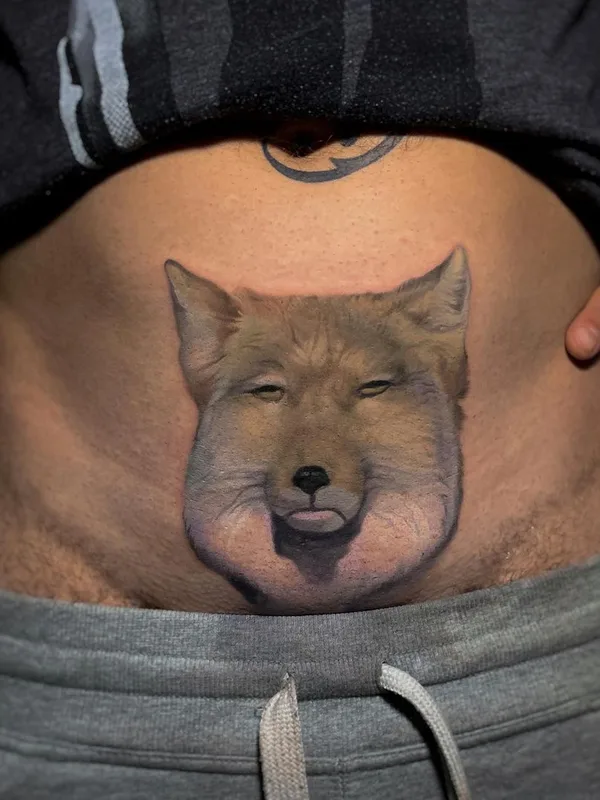 color realism Tatuagem em stomach #48516 | Tatuador Анатолий Толстоухов