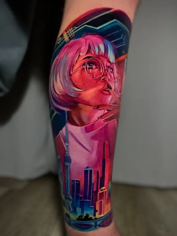 female color realism Tatuagem em forearm #48525 | Tatuador Анатолий Толстоухов