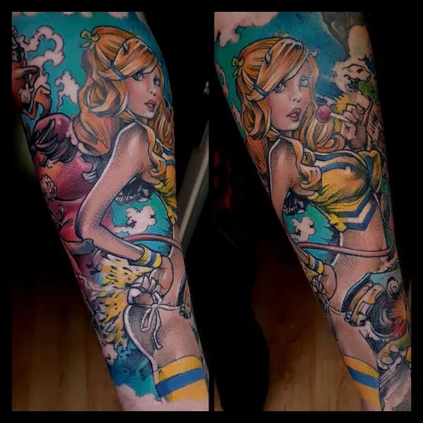New School tattoo by Skinlab tattoo Praha - Mirek