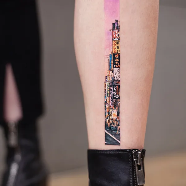 Watercolor tattoo by Franky Yang in Beijing
