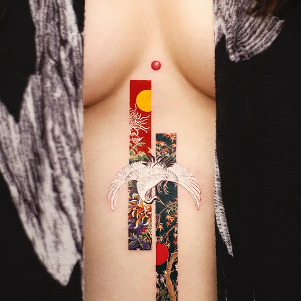 Watercolor tattoo by Franky Yang in Beijing