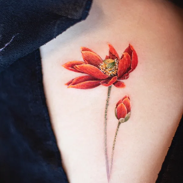 Watercolor tattoo by Franky Yang in Beijing