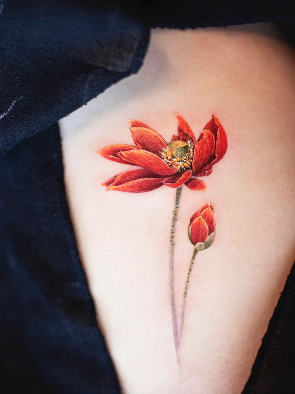 female color oriental, miniature tatouage sur shoulder #51948 | Artiste tatoueur Franky Yang