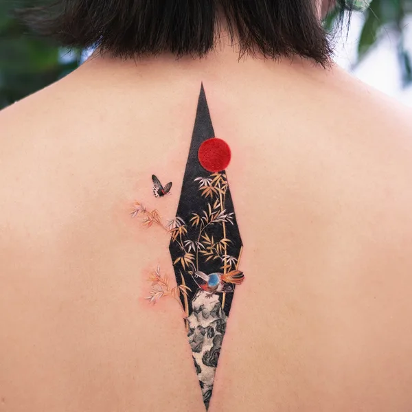 Watercolor tattoo by Franky Yang in Beijing