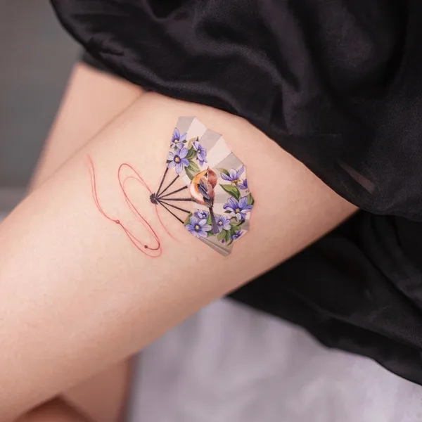 Watercolor tattoo by Franky Yang in Beijing
