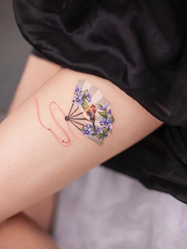 female color oriental, miniature tatouage sur shoulder #51961 | Artiste tatoueur Franky Yang