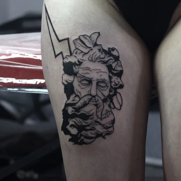 Graphic tattoo by Пантель Воронеж in Воронеж