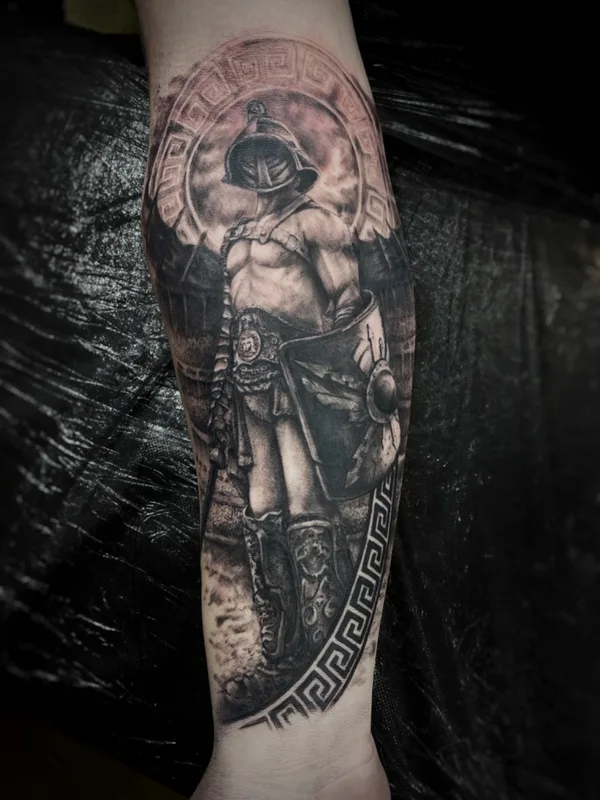 black and grey realism татуировка на forearm #65387 | Тату мастер Денис Коргунов