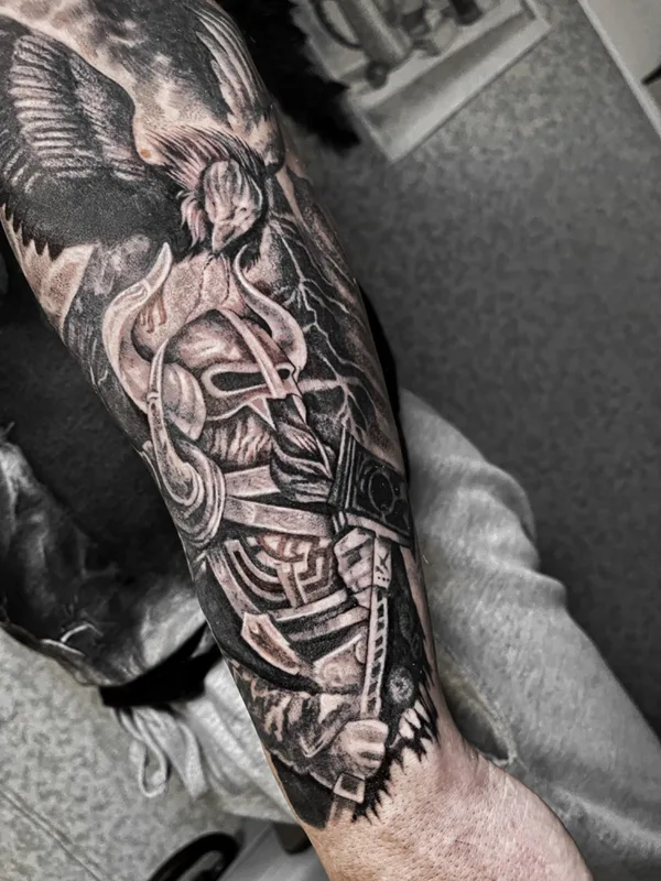 male black and grey black and grey tatuaje en forearm #65402 | Tatuador Nika Nixttay