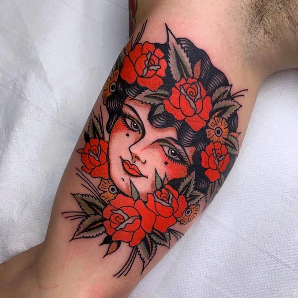 Традиционная tattoo by Pablo Lillo in Barcelona