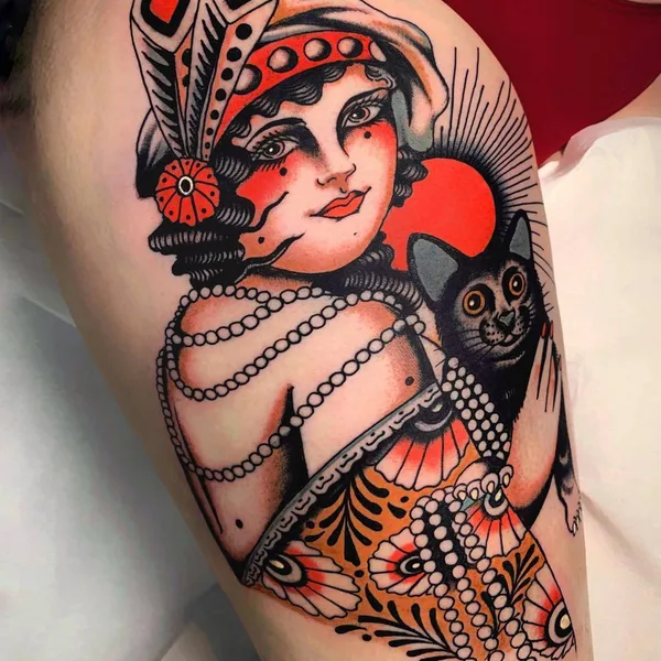 Традиционная tattoo by Pablo Lillo in Barcelona