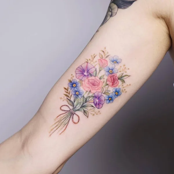 Feminine tattoo by Silo in Seoul