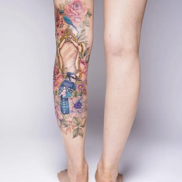 Feminine tattoo by Silo in Seoul