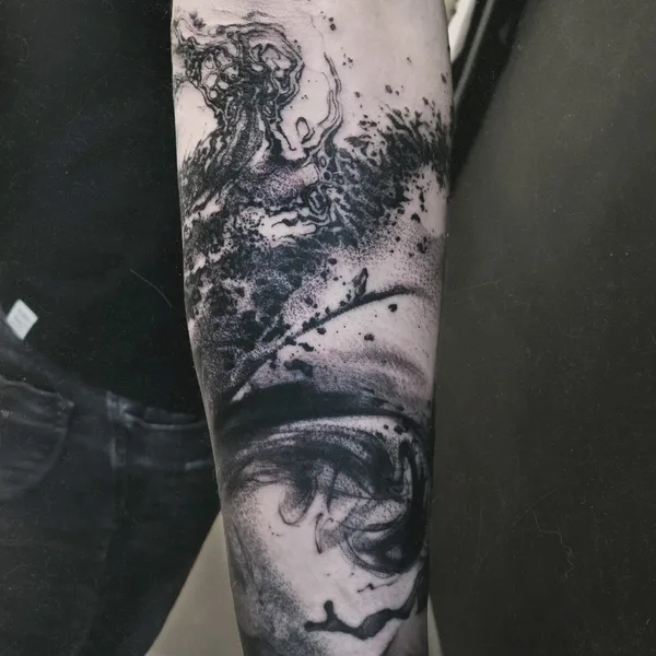 Abstract tattoo by Anastasia Salem in Екатеринбург