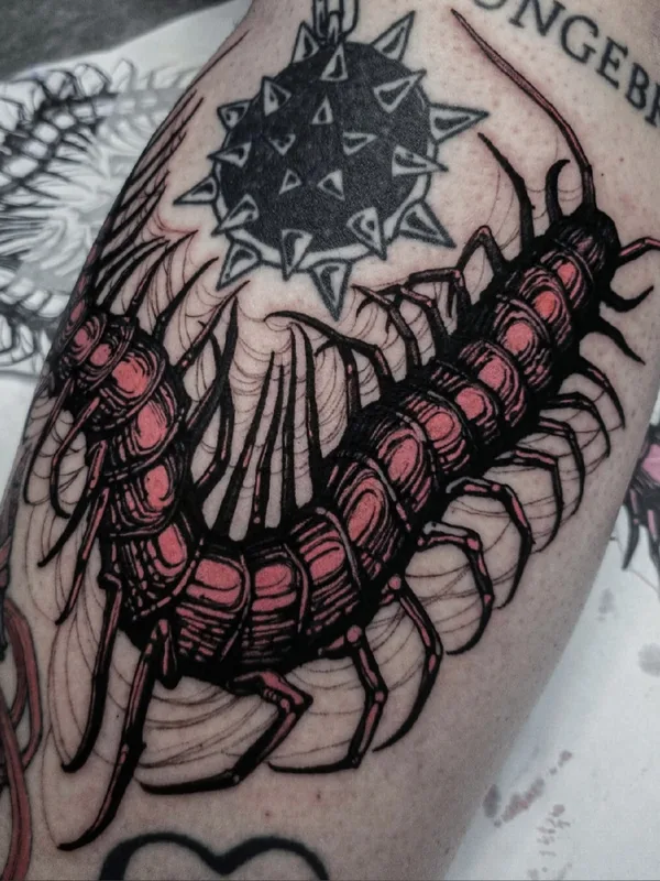 black and grey linework татуировка на forearm #54643 | Тату мастер Дмитрий Thornboy