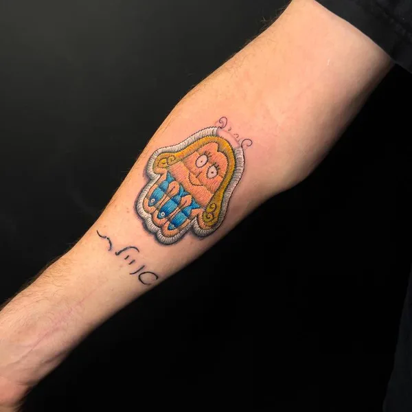 patch tattoo by @amirmeir1 in Tel Aviv - Jaffa