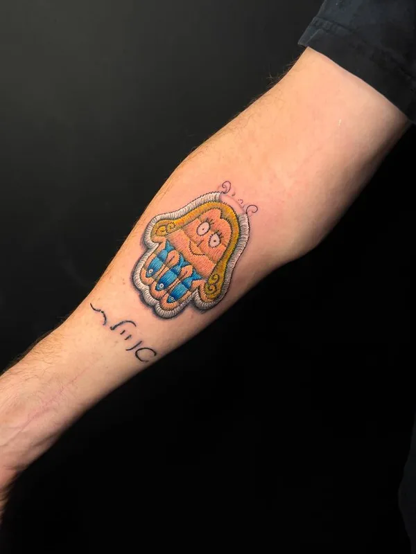 color illustrative tattoo auf forearm #68388 | Tätowierer @amirmeir1