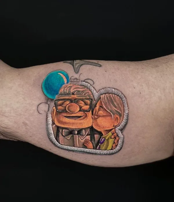 color illustrative tattoo auf upper arm #68385 | Tätowierer @amirmeir1