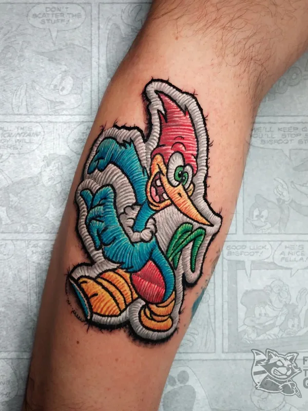 color cartoon tattoo auf forearm #68394 | Tätowierer facchtattoogeek
