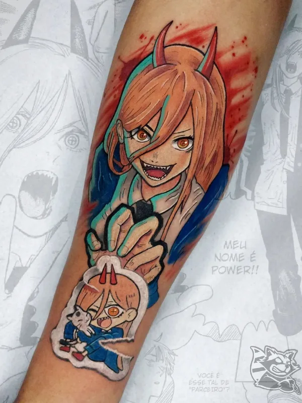color anime tattoo auf forearm #68396 | Tätowierer facchtattoogeek