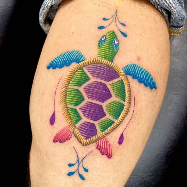patch tattoo by Alicia Casale in México