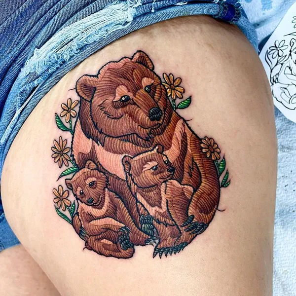 patch tattoo by Alicia Casale in México