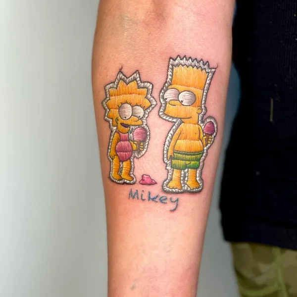 Illustrative tattoo by vskywalkers in Philadelphia