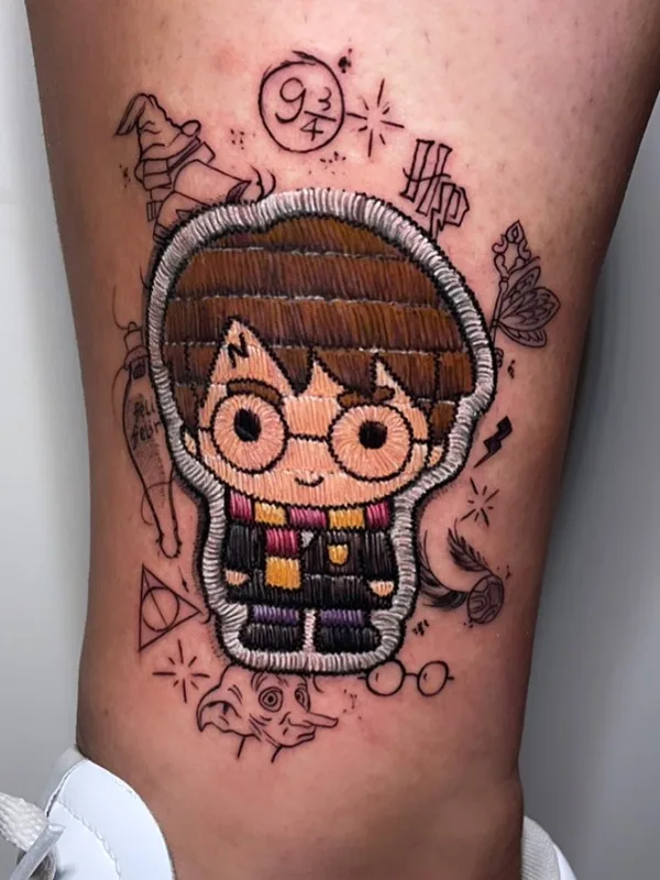 color illustrative Tatuagem em calf #68448 | Tatuador sirbatattoo