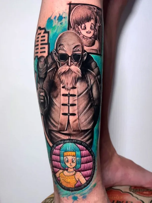 color anime Tatuagem em calf #68452 | Tatuador sirbatattoo